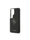 Guess Guess PU Grained 4G Resin Metal Logo Zadnja Futrola za Samsung Galaxy S26 Ultra Black