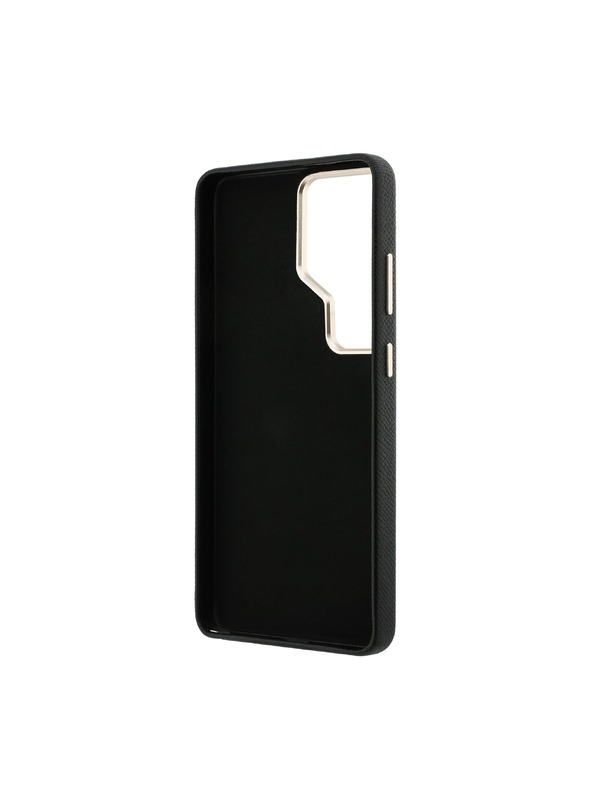 Guess Guess PU Grained 4G Resin Metal Logo Zadnja Futrola za Samsung Galaxy S26 Ultra Black