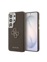 Guess Guess PU Grained 4G Resin Metal Logo Zadnja Futrola za Samsung Galaxy S26 Ultra Brown