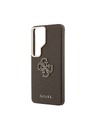 Guess Guess PU Grained 4G Resin Metal Logo Zadnja Futrola za Samsung Galaxy S26 Ultra Brown