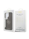 Guess Guess PU Grained 4G Resin Metal Logo Zadnja Futrola za Samsung Galaxy S26 Ultra Brown
