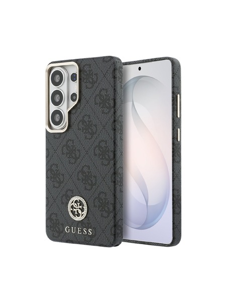 Guess Guess PU Leather 4G Strass Logo Gold Frame Magnetic Zadnja Futrola za Samsung Galaxy S26 Ultra Black