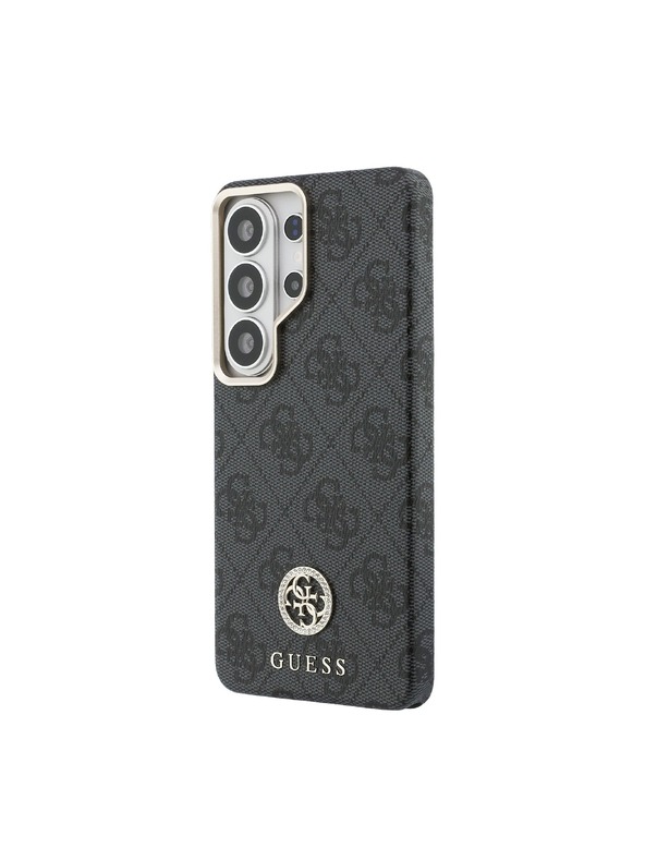 Guess Guess PU Leather 4G Strass Logo Gold Frame Magnetic Zadnja Futrola za Samsung Galaxy S26 Ultra Black
