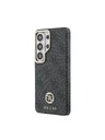 Guess Guess PU Leather 4G Strass Logo Gold Frame Magnetic Zadnja Futrola za Samsung Galaxy S26 Ultra Black