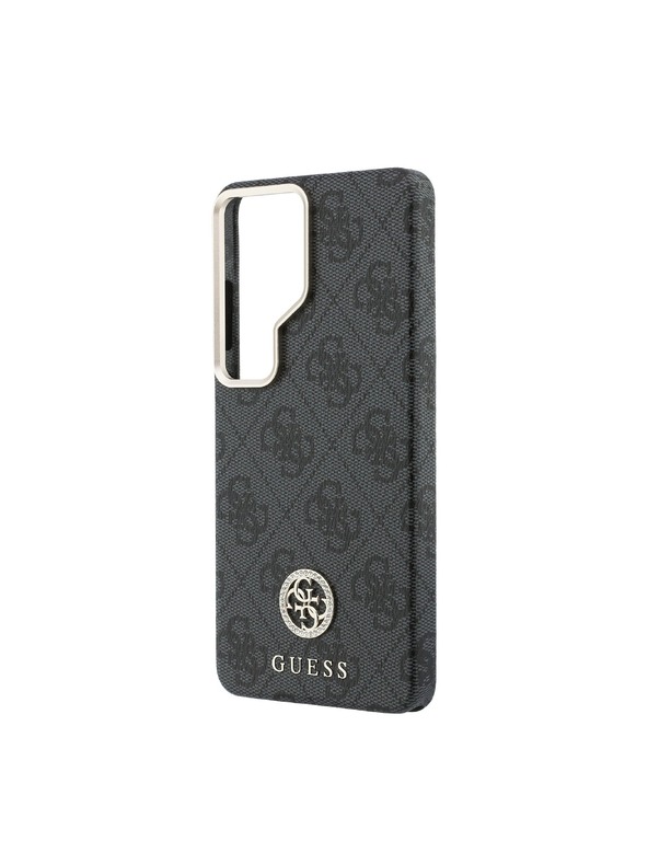 Guess Guess PU Leather 4G Strass Logo Gold Frame Magnetic Zadnja Futrola za Samsung Galaxy S26 Ultra Black