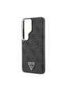 Guess Guess PU Leather 4G Strass Triangle Logo Gold Frame Magnetic Zadnja Futrola za Samsung Galaxy S26 Ultra Black