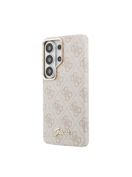 Guess Guess PU 4G Script Metal Logo Magnetic Zadnja Futrola za Samsung Galaxy S26 Ultra Pink
