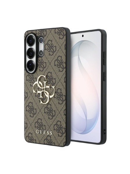 Guess Guess PU 4G Metal Logo Zadnja Futrola za Samsung Galaxy S26 Ultra Brown