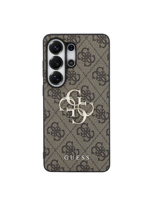 Guess Guess PU 4G Metal Logo Zadnja Futrola za Samsung Galaxy S26 Ultra Brown