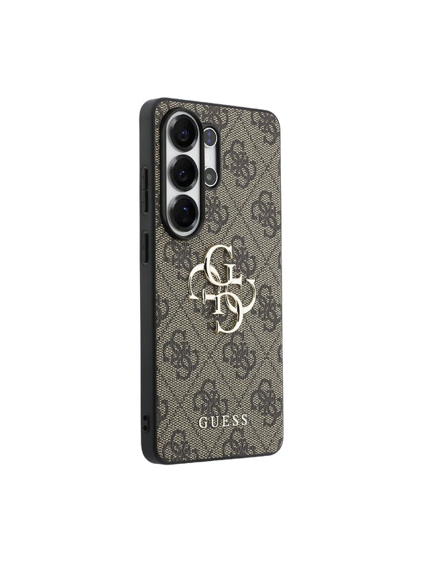 Guess Guess PU 4G Metal Logo Zadnja Futrola za Samsung Galaxy S26 Ultra Brown