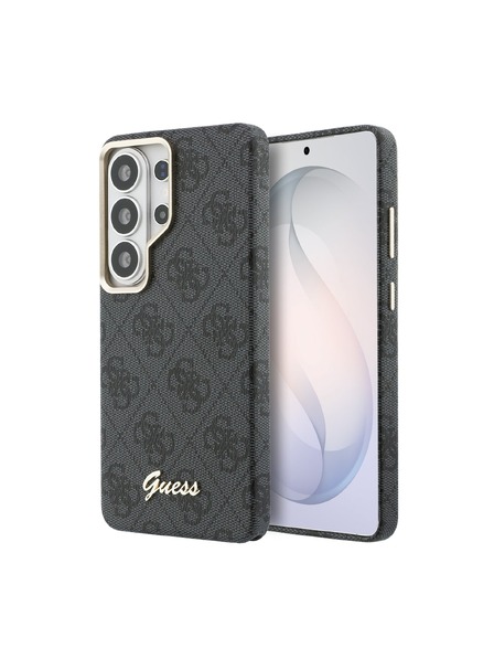 Guess Guess PU 4G Script Metal Logo Magnetic Zadnja Futrola za Samsung Galaxy S26 Ultra Black