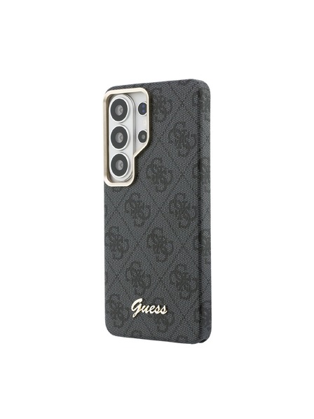 Guess Guess PU 4G Script Metal Logo Magnetic Zadnja Futrola za Samsung Galaxy S26 Ultra Black