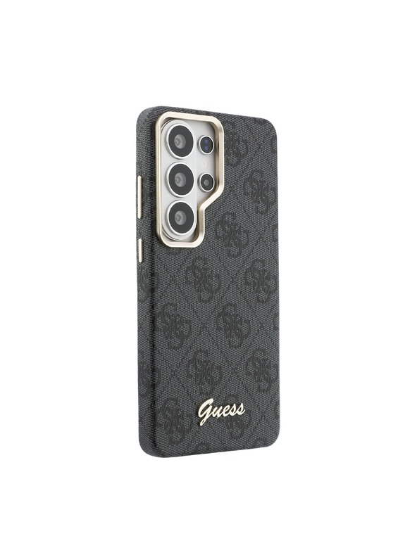 Guess Guess PU 4G Script Metal Logo Magnetic Zadnja Futrola za Samsung Galaxy S26 Ultra Black