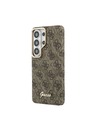 Guess Guess PU 4G Script Metal Logo Magnetic Zadnja Futrola za Samsung Galaxy S26 Ultra Brown