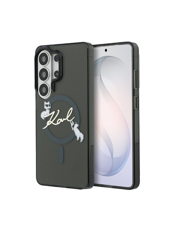 Karl Lagerfeld Karl Lagerfeld IML Choupette Karl Script Logo Magnetic Zadnja Futrola za Samsung Galaxy S26 Ultra Black