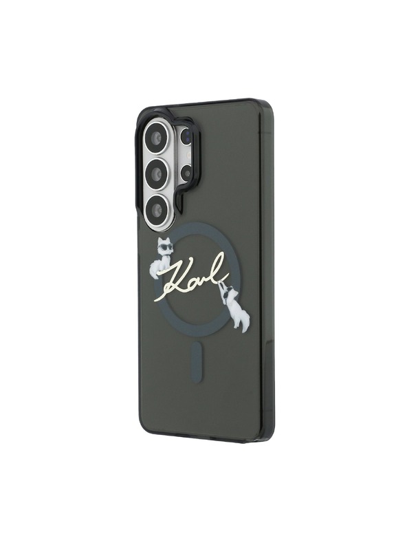 Karl Lagerfeld Karl Lagerfeld IML Choupette Karl Script Logo Magnetic Zadnja Futrola za Samsung Galaxy S26 Ultra Black