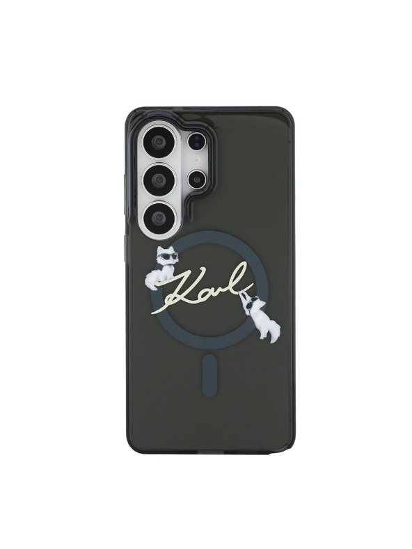 Karl Lagerfeld Karl Lagerfeld IML Choupette Karl Script Logo Magnetic Zadnja Futrola za Samsung Galaxy S26 Ultra Black