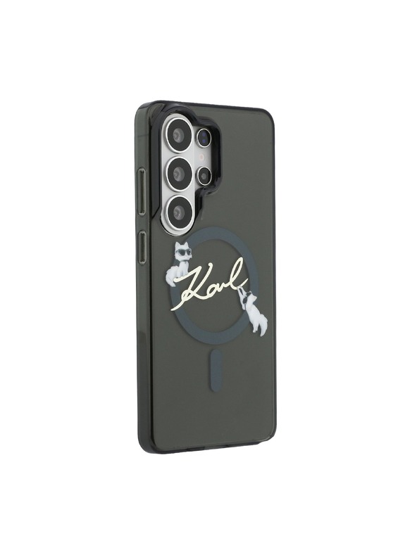 Karl Lagerfeld Karl Lagerfeld IML Choupette Karl Script Logo Magnetic Zadnja Futrola za Samsung Galaxy S26 Ultra Black