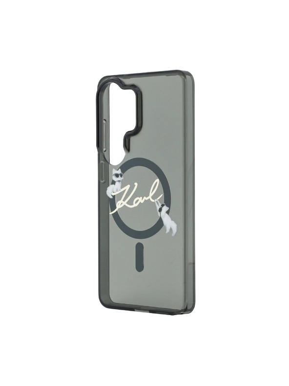Karl Lagerfeld Karl Lagerfeld IML Choupette Karl Script Logo Magnetic Zadnja Futrola za Samsung Galaxy S26 Ultra Black