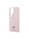 Karl Lagerfeld Karl Lagerfeld Grained PU Leather K&CH Heads Magnetic Stražnji Poklopac za Samsung Galaxy S26 Ultra Pink