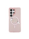 Karl Lagerfeld Karl Lagerfeld IML Choupette Karl Script Logo Magnetic Stražnji Poklopac za Samsung Galaxy S26 Ultra Pink