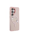 Karl Lagerfeld Karl Lagerfeld IML Choupette Karl Script Logo Magnetic Stražnji Poklopac za Samsung Galaxy S26 Ultra Pink