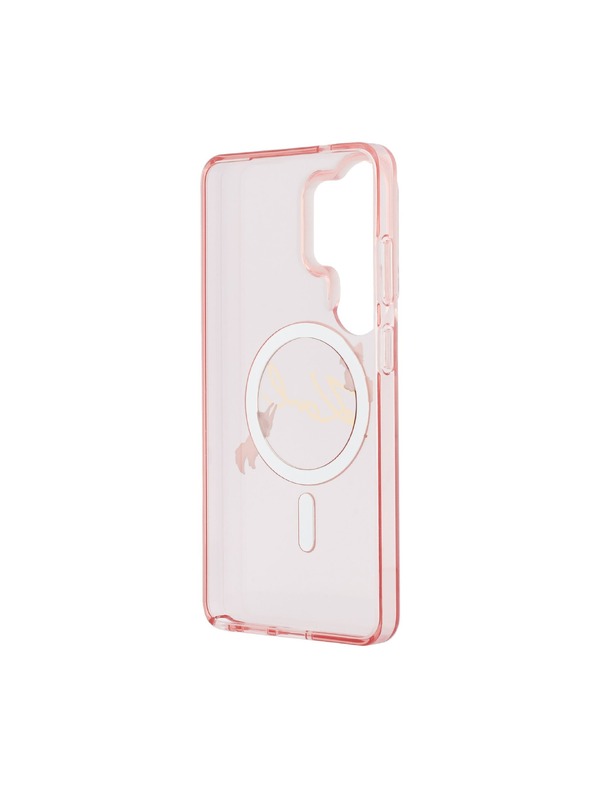 Karl Lagerfeld Karl Lagerfeld IML Choupette Karl Script Logo Magnetic Stražnji Poklopac za Samsung Galaxy S26 Ultra Pink