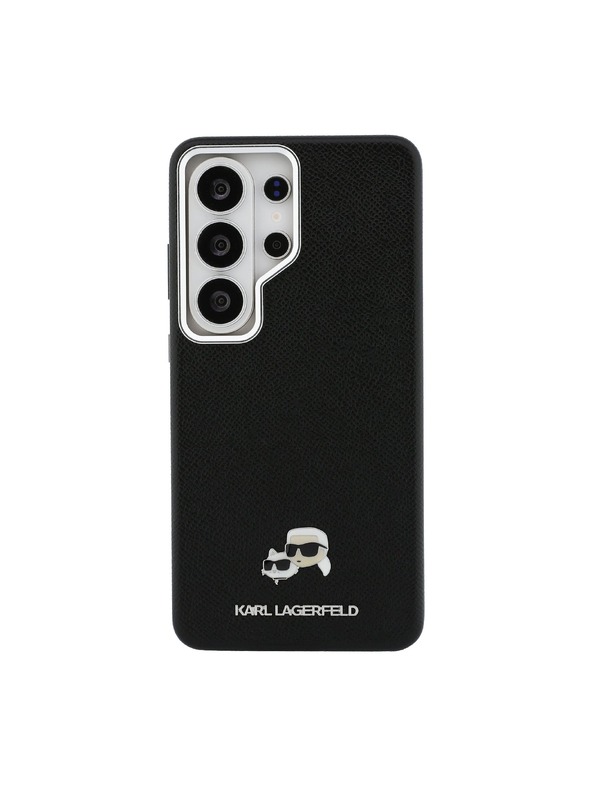 Karl Lagerfeld Karl Lagerfeld Grained PU Leather K&CH Heads Magnetic Stražnji Poklopac za Samsung Galaxy S26 Ultra Black