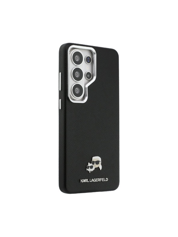 Karl Lagerfeld Karl Lagerfeld Grained PU Leather K&CH Heads Magnetic Stražnji Poklopac za Samsung Galaxy S26 Ultra Black