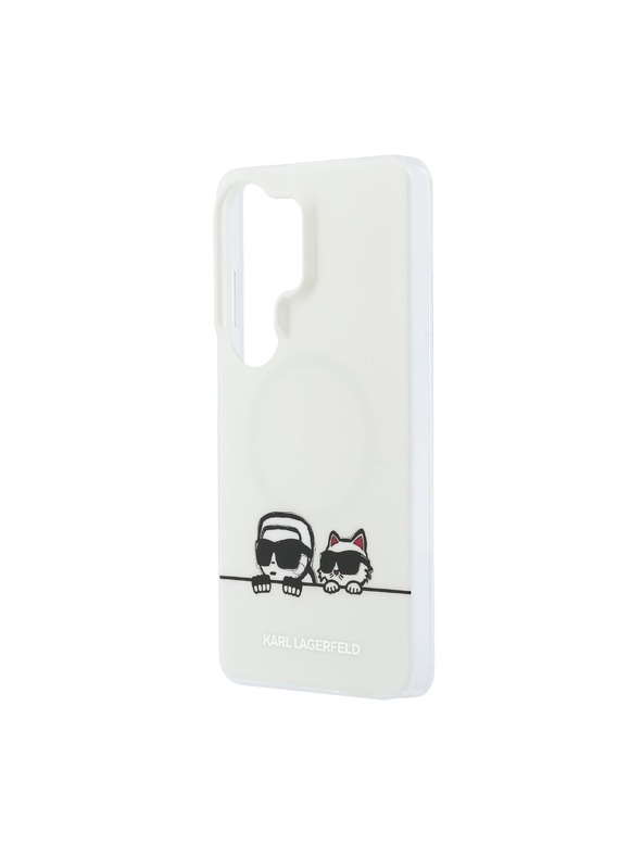 Karl Lagerfeld Karl Lagerfeld IML K&CH Peekaboo Logo Magnetic Stražnji Poklopac za Samsung Galaxy S26 Ultra White