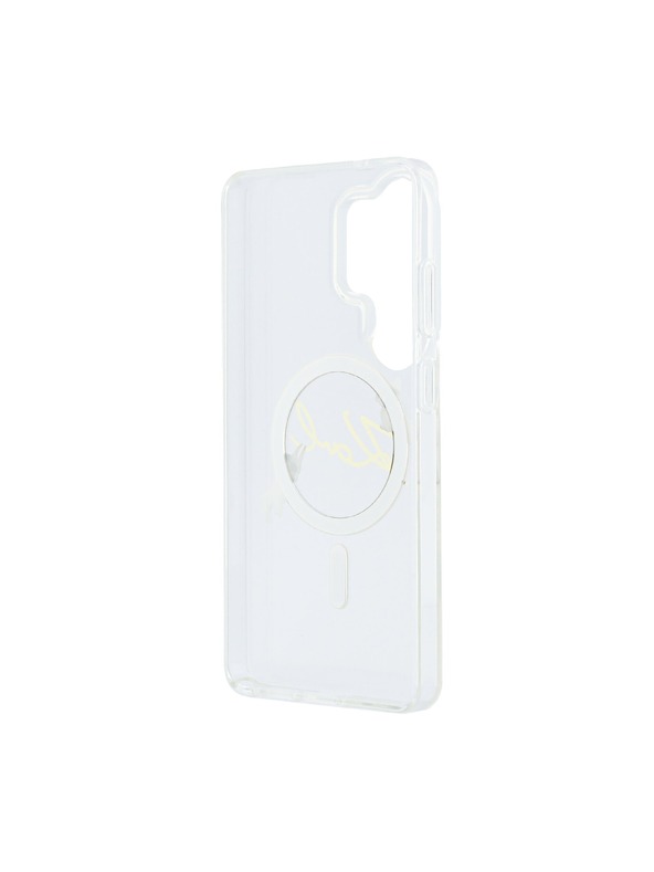Karl Lagerfeld Karl Lagerfeld IML Choupette Karl Script Logo Magnetic Stražnji Poklopac za Samsung Galaxy S26 Ultra Transparent