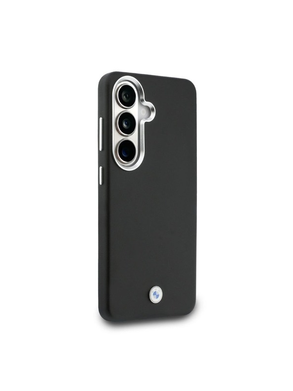 BMW BMW Signature PU Leather Metal Logo Magnetic Stražnji poklopac za Samsung Galaxy S26+ Black
