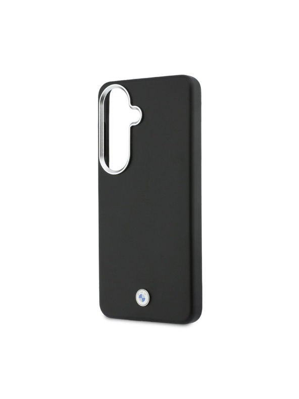BMW BMW Signature PU Leather Metal Logo Magnetic Stražnji poklopac za Samsung Galaxy S26+ Black