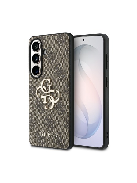 Guess Guess PU 4G Metal Logo Stražnji Poklopac za Samsung Galaxy S26+ Brown