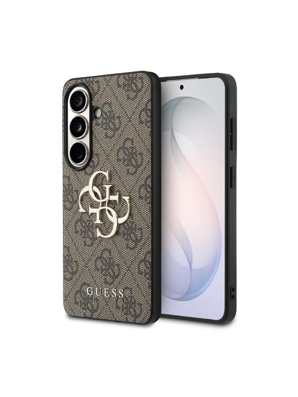 Guess Guess PU 4G Metal Logo Stražnji Poklopac za Samsung Galaxy S26+ Brown