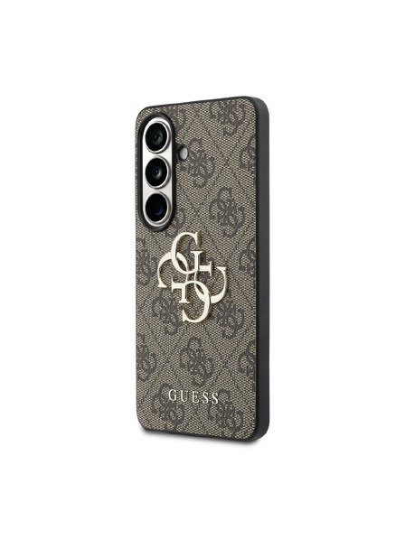 Guess Guess PU 4G Metal Logo Stražnji Poklopac za Samsung Galaxy S26+ Brown