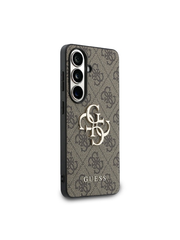 Guess Guess PU 4G Metal Logo Stražnji Poklopac za Samsung Galaxy S26+ Brown
