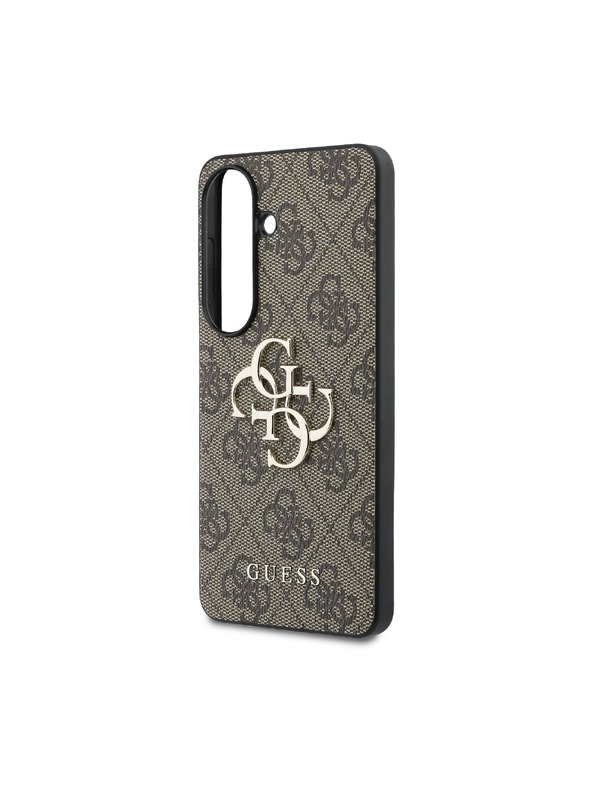 Guess Guess PU 4G Metal Logo Stražnji Poklopac za Samsung Galaxy S26+ Brown