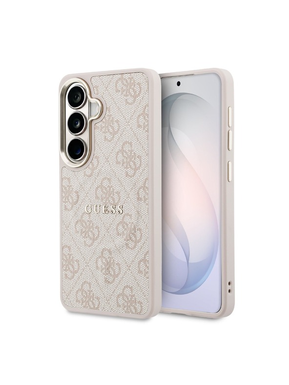 Guess Guess PU Leather 4G Gold Frame Magnetic Stražnji Poklopac za Samsung Galaxy S26+ Pink