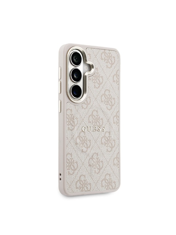 Guess Guess PU Leather 4G Gold Frame Magnetic Stražnji Poklopac za Samsung Galaxy S26+ Pink