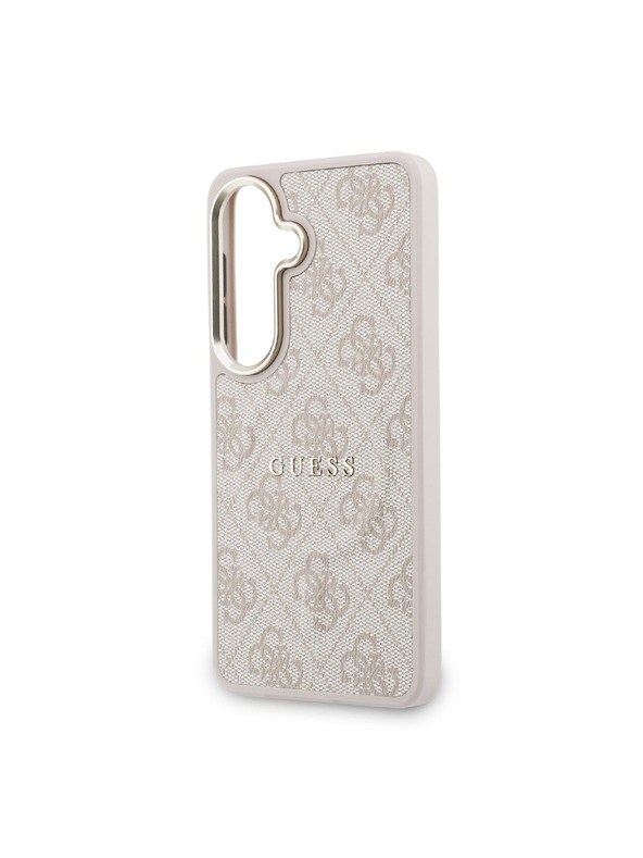Guess Guess PU Leather 4G Gold Frame Magnetic Stražnji Poklopac za Samsung Galaxy S26+ Pink