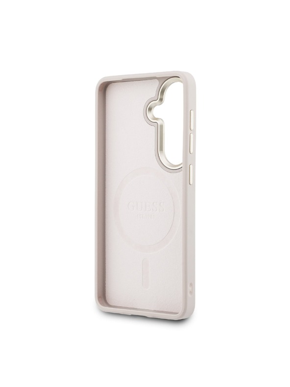 Guess Guess PU Leather 4G Gold Frame Magnetic Stražnji Poklopac za Samsung Galaxy S26+ Pink