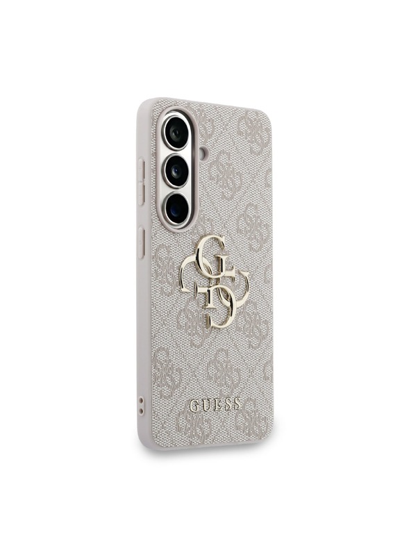 Guess Guess PU 4G Metal Logo Stražnji Poklopac za Samsung Galaxy S26+ Pink