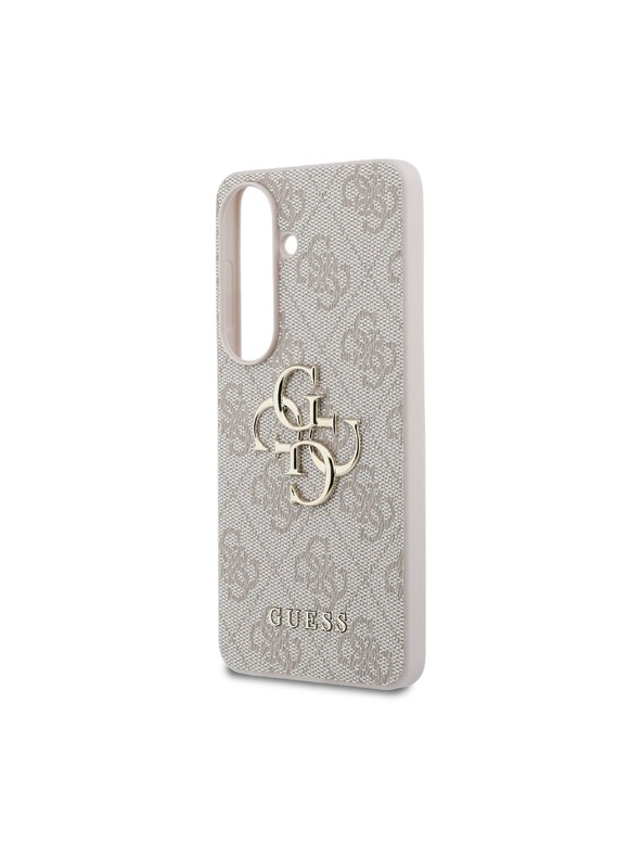Guess Guess PU 4G Metal Logo Stražnji Poklopac za Samsung Galaxy S26+ Pink