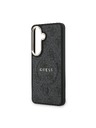Guess Guess PU Leather 4G Gold Frame Magnetic Stražnji Poklopac za Samsung Galaxy S26+ Black