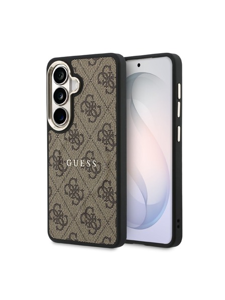 Guess Guess PU Leather 4G Gold Frame Magnetic Stražnji Poklopac za Samsung Galaxy S26+ Brown