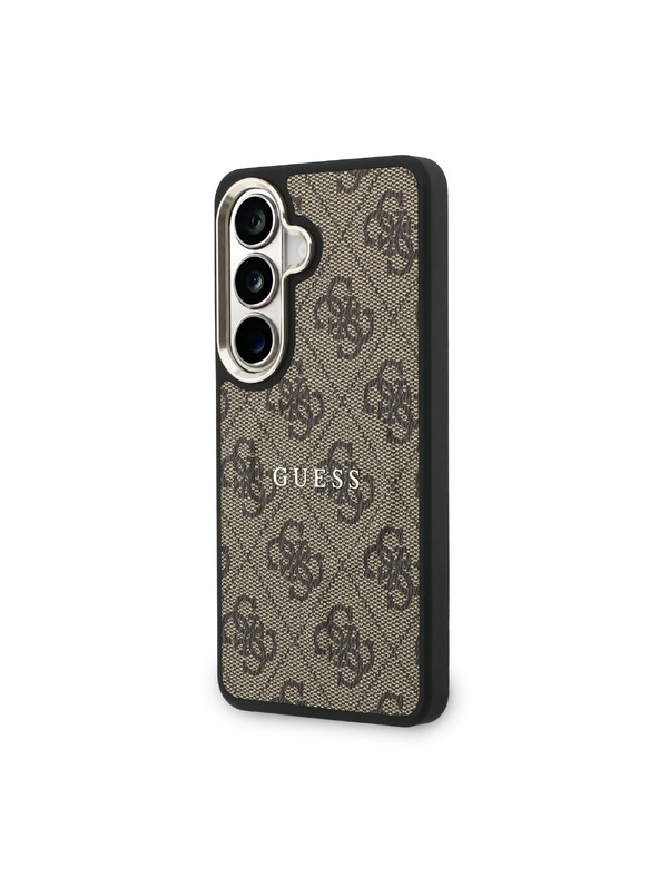 Guess Guess PU Leather 4G Gold Frame Magnetic Stražnji Poklopac za Samsung Galaxy S26+ Brown