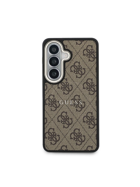 Guess Guess PU Leather 4G Gold Frame Magnetic Stražnji Poklopac za Samsung Galaxy S26+ Brown