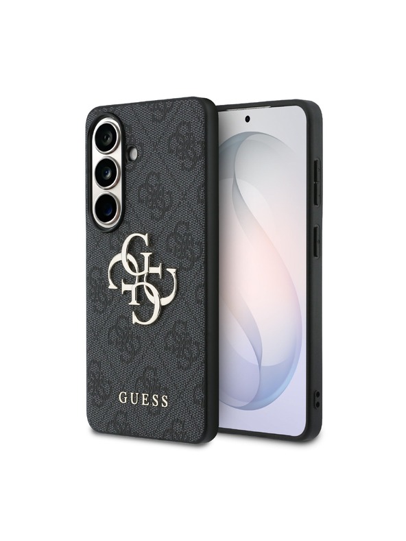 Guess Guess PU 4G Metal Logo Stražnji Poklopac za Samsung Galaxy S26+ Grey