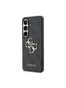 Guess Guess PU 4G Metal Logo Stražnji Poklopac za Samsung Galaxy S26+ Grey